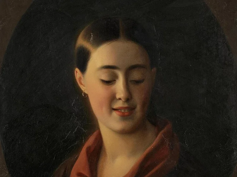 1826-Leonid Florianovich Jodeiko - La ragazza sorridente